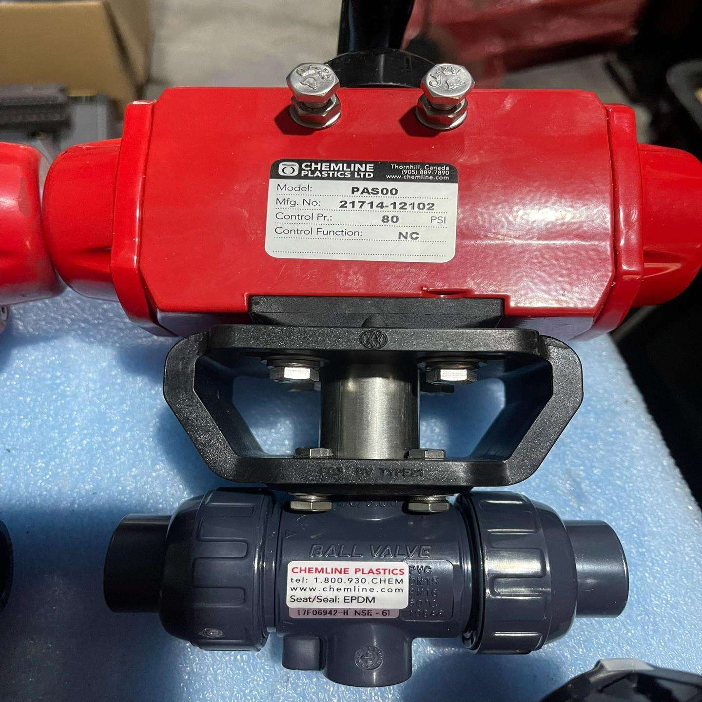 美国原装CHEMLINE PAS00 80PSI气动执行器 性能特点与购买指南